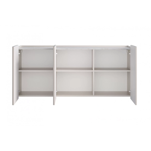 Komoda Malmi 150 cm wisząca - kaszmir / crema bianca / złoty